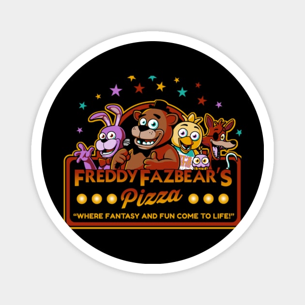 Freddy Fazbear's Pizzeria Magnet by MokeyDesign